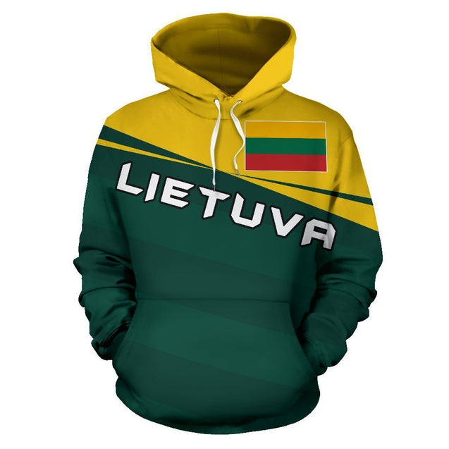 Lithuania Coat Of Arms Hoodie - Vivian Style-Apparel-Phaethon-Hoodie-S-Vibe Cosy™