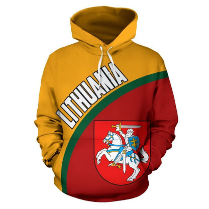 Lithuania Hoodie Wave Flag Color-Apparel-Phaethon-Hoodie-S-Vibe Cosy™