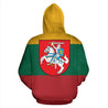 Lithuania Flag Hoodie - Coat Of Arms-Apparel-Phaethon-Hoodie-S-Vibe Cosy™