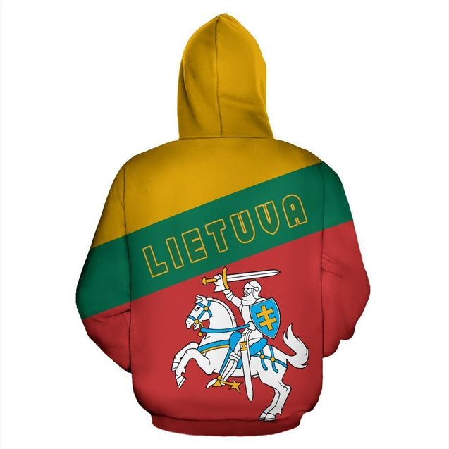 Lithuania Coat Of Arms Hoodie - Flag-Apparel-Phaethon-Hoodie-S-Vibe Cosy™