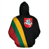 Lithuania Flag Hoodie-Apparel-Phaethon-Zipped Hoodie-S-Vibe Cosy™