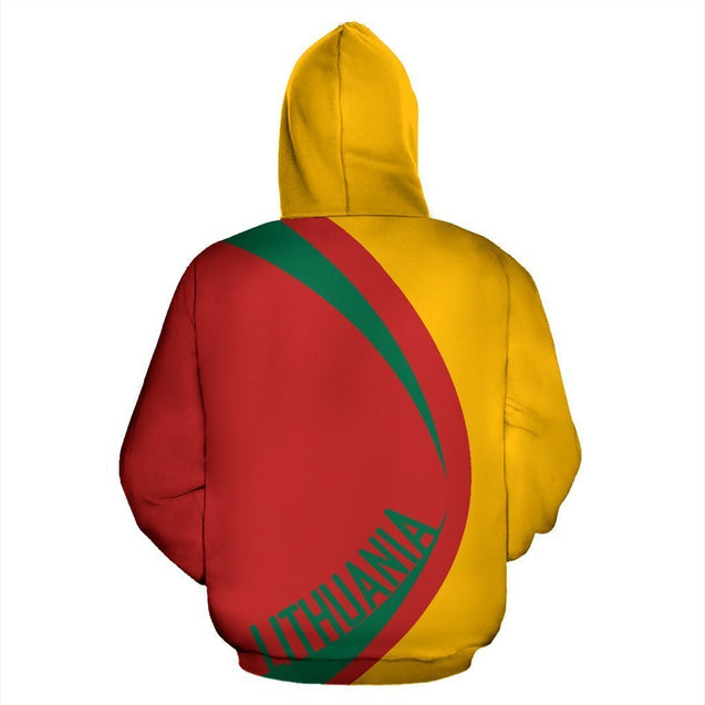 Lithuania Coat Of Arms All Over Print Hoodie-Apparel-Phaethon-Hoodie-S-Vibe Cosy™