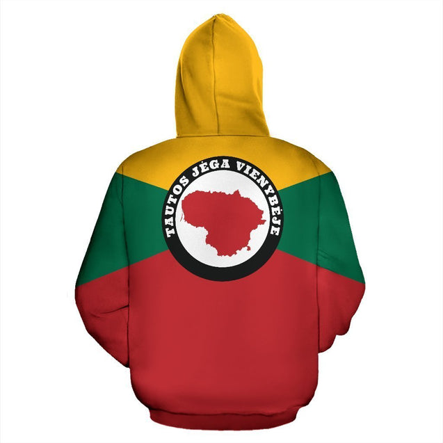 Lithuania (Lietuva) Spirit Hoodie-Apparel-Phaethon-Hoodie-S-Vibe Cosy™