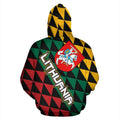 Lithuania Hoodie Coat Of Arms-Apparel-Phaethon-Hoodie-S-Vibe Cosy™