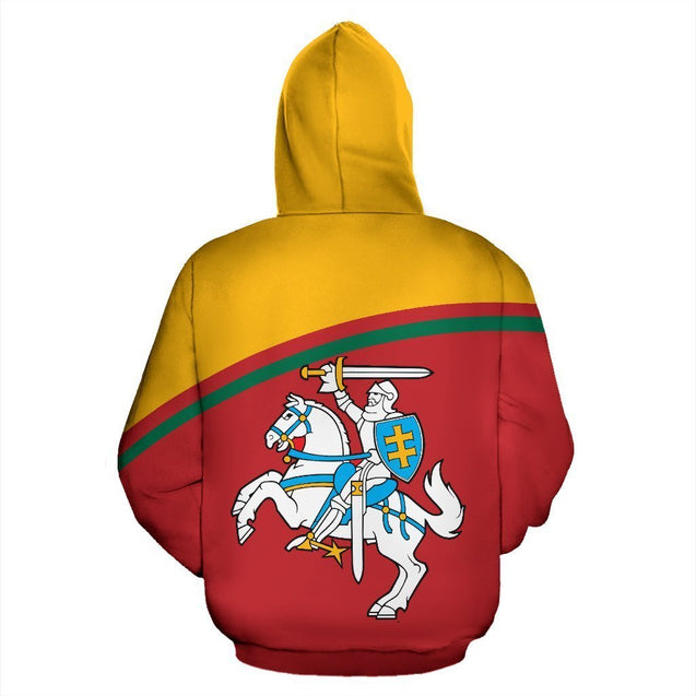 Lithuania All Over Hoodie - Curve Version-Apparel-Phaethon-Hoodie-S-Vibe Cosy™