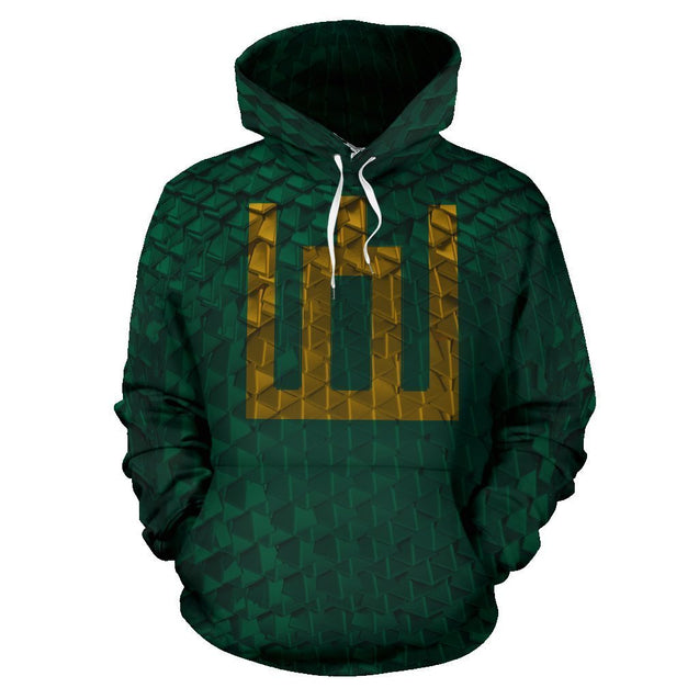 Lithuania Green Armor Hoodie-Apparel-Phaethon-Hoodie-S-Vibe Cosy™