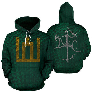 Lithuania Green Armor Hoodie-Apparel-Phaethon-Hoodie-S-Vibe Cosy™