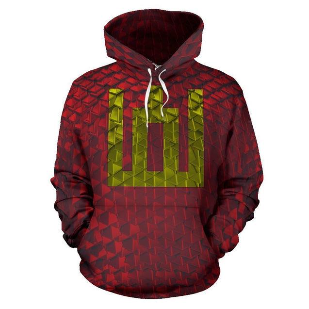 Lithuania Red Armor Hoodie-Apparel-Phaethon-Hoodie-S-Vibe Cosy™