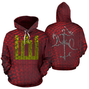 Lithuania Red Armor Hoodie-Apparel-Phaethon-Hoodie-S-Vibe Cosy™