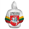 Lithuania Flag Wing White Hoodie-Apparel-Phaethon-Zipped Hoodie-S-Vibe Cosy™