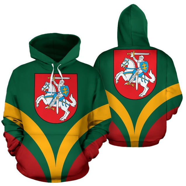 Lithuania Flag Special Hoodie-Apparel-Phaethon-Hoodie-S-Vibe Cosy™