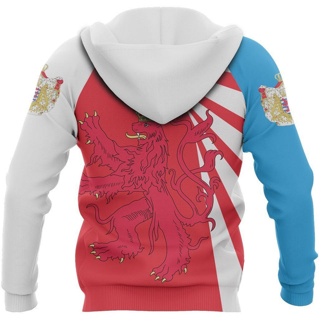 Luxembourg Lion Hoodie Coat Of Arms-Apparel-Phaethon-Hoodie-S-Vibe Cosy™