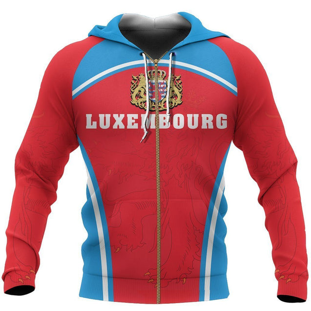 Luxemburg Hoodie - Sport Style-Apparel-Phaethon-Zipped Hoodie-S-Vibe Cosy™