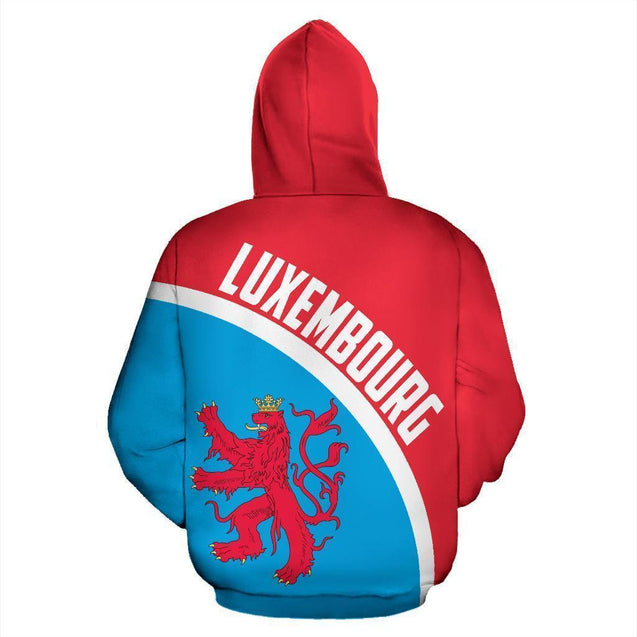 Luxembourg Hoodie Lion-Apparel-Phaethon-Zipped Hoodie-S-Vibe Cosy™