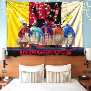 Native American Indigenous 3D All Over Printed Tapestry