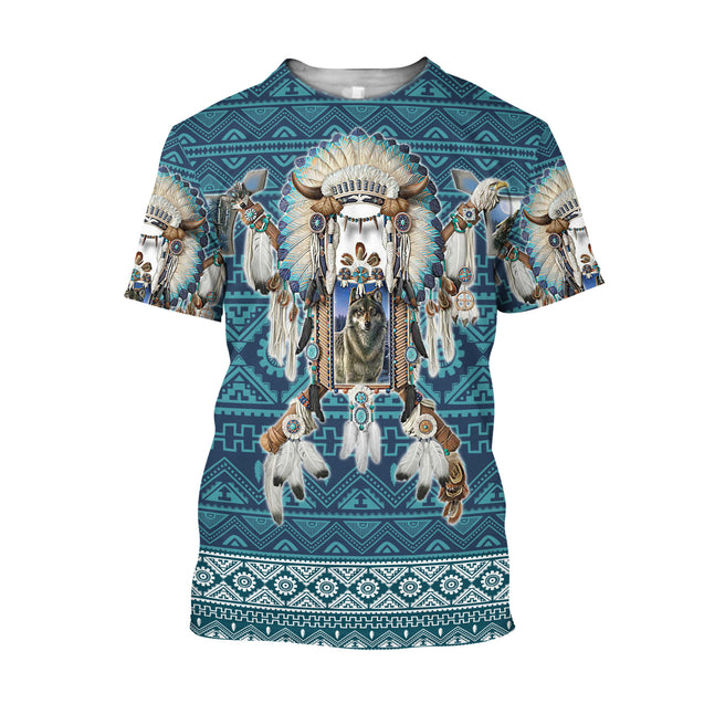 Native American 3D All Over Printed Unisex Shirts No 01