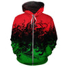 African Zip-Up Hoodie - Africa RGB Painting Color Hoodie 1st DTD22062002-ALL OVER PRINT ZIP HOODIES-HPArt-Men-S-Black-Vibe Cosy™