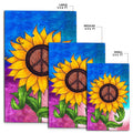 Hippie Sunflower Painting Rug DQB07272003-TQH-Rug-TQH-S (3'x5')-Vibe Cosy™