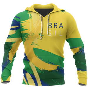 Brasil Athletic Spirit Pullover Hoodie-Apparel-Phaethon-Hoodie-S-Vibe Cosy™