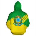 Brasil Coat Of Arms Hoodie - Mount Style-Apparel-Phaethon-Hoodie-S-Vibe Cosy™