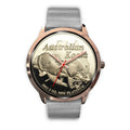 Australia koala rose gold watch NN8-ROSE GOLD WATCHES-HP Arts-Mens 40mm-Silver Metal Mesh-Vibe Cosy™