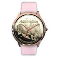 Australia koala rose gold watch NN8-ROSE GOLD WATCHES-HP Arts-Mens 40mm-Pink Leather-Vibe Cosy™