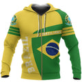 Brasil Sport Hoodie - Premium Style-Apparel-Phaethon-Zipped Hoodie-S-Vibe Cosy™