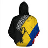 Colombia Special Grunge Flag Pullover Hoodie-Apparel-Phaethon-Hoodie-S-Vibe Cosy™