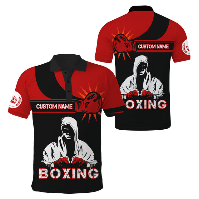 Custom Name Boxing 3D All Over Printed Unisex Shirts