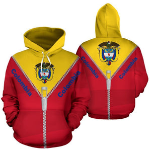 Colombia Hoodie With Straight Zipper Style-Apparel-Phaethon-Hoodie-S-Vibe Cosy™