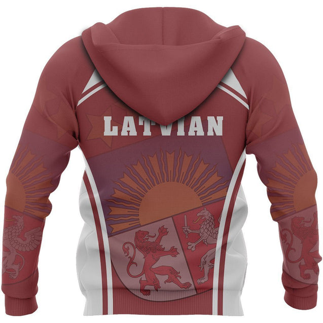 Latvia Hoodie - Sport Style-Apparel-Phaethon-Hoodie-S-Vibe Cosy™