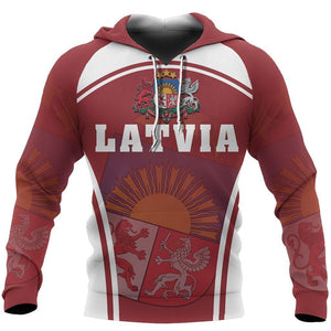 Latvia Hoodie - Sport Style-Apparel-Phaethon-Hoodie-S-Vibe Cosy™