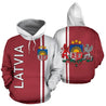 Latvia All Over Hoodie - Straight Version-Apparel-Phaethon-Hoodie-S-Vibe Cosy™