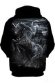 Black 3D All Over Printed Horse Skull Moon PL05032008-Apparel-PL8386-Zipped Hoodie-S-Vibe Cosy™