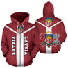 Latvia is My Homeland Pullover Hoodie-Apparel-Phaethon-Zip- Up Hoodie-S-Vibe Cosy™