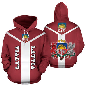 Latvia is My Homeland Pullover Hoodie-Apparel-Phaethon-Hoodie-S-Vibe Cosy™