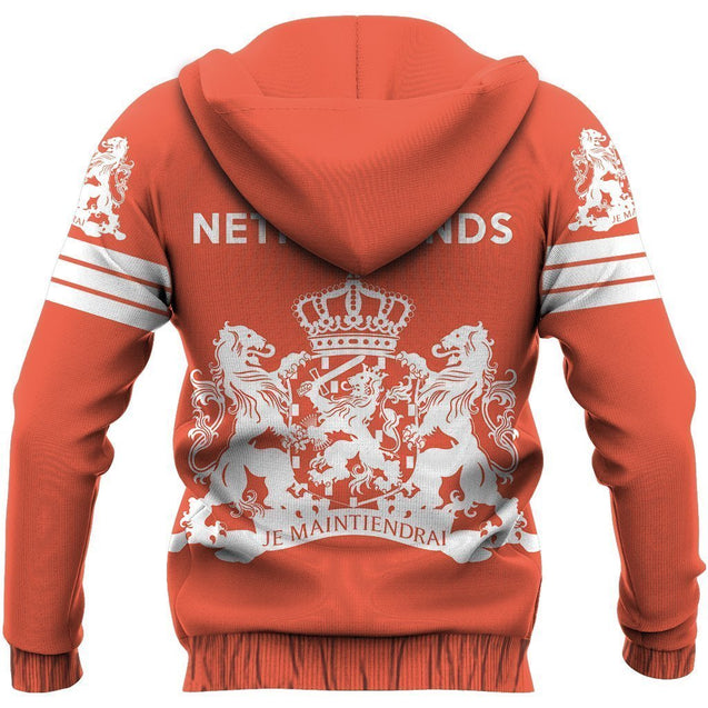 Netherlands Flag Map Hoodie-Apparel-Phaethon-Hoodie-S-Vibe Cosy™