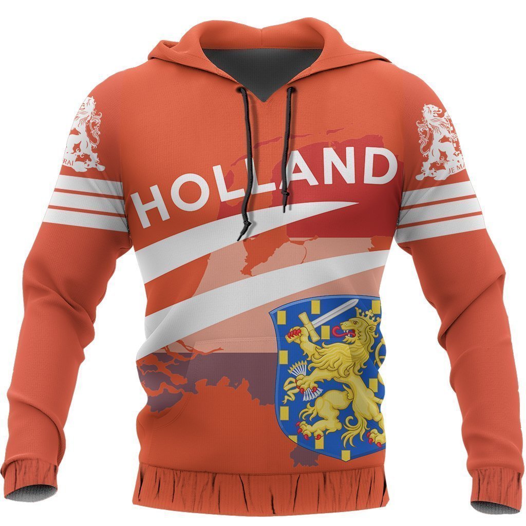 Netherlands Flag Map Hoodie-Apparel-Phaethon-Hoodie-S-Vibe Cosy™