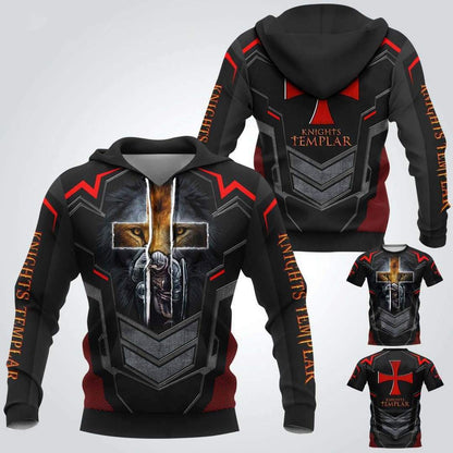 Knights Templar 3D Full Printing MP760-Apparel-MP-Hoodie-S-Vibe Cosy™