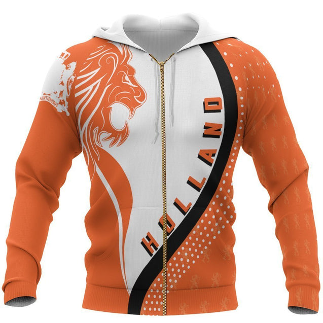 Netherlands Hoodie - Holland Lion Generation II-Apparel-Phaethon-Zip- Up Hoodie-S-Vibe Cosy™