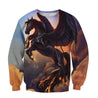 Dark Pegasus Horse for Men and Women HAC32-Apparel-NNK-Sweat Shirt-S-Vibe Cosy™