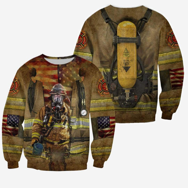 FIREFIGHTER 3D ALL OVER PRINTED HOODIE MP845-Apparel-MP-Hoodie-S-Vibe Cosy™