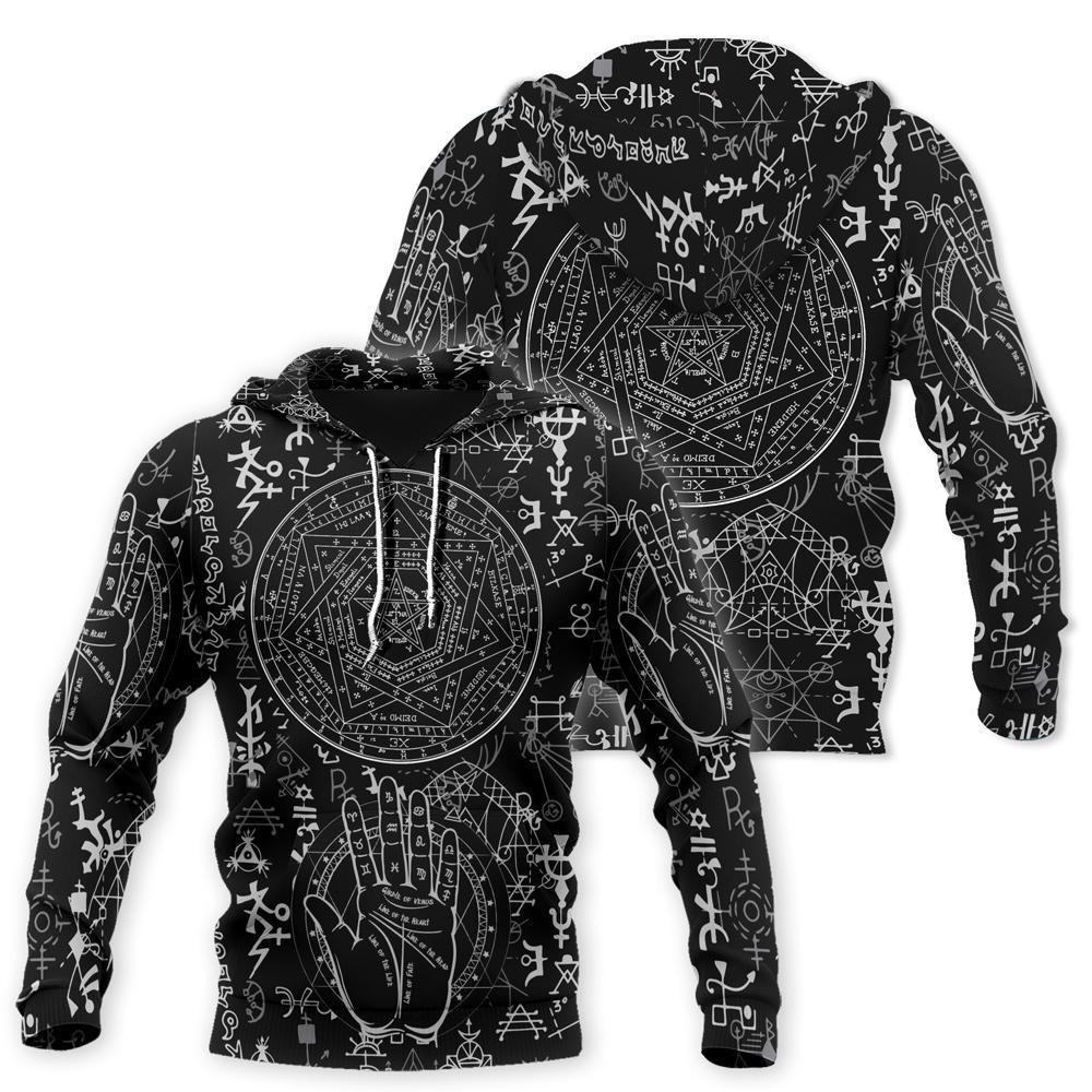 Occult Satan 3D All Over Printed Shirts Hoodie MP852-Apparel-MP-Hoodie-S-Vibe Cosy™