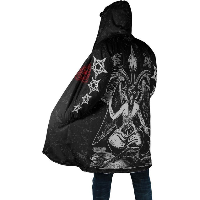 The Baphomet Hooded Coat MP853-Apparel-MP-Coat-S-Vibe Cosy™