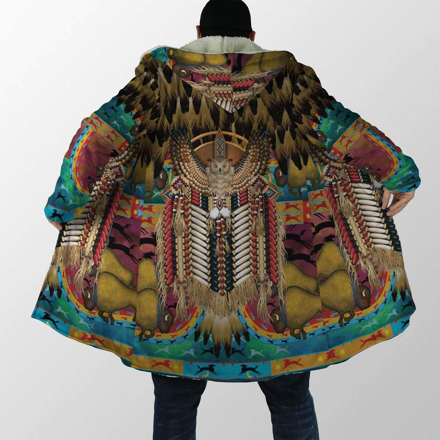 NATIVE FEATHER COLOR COAT MP688-Apparel-MP-Zip Coat-S-Vibe Cosy™