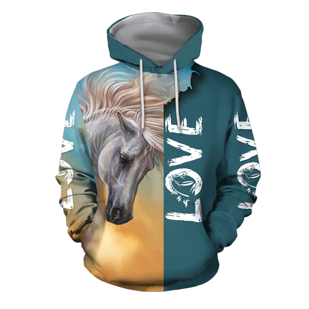 3D Arabian White Horse Shirt - Winter Set for Men and Women JJ16112-Apparel-NNK-Hoodie-S-Vibe Cosy™