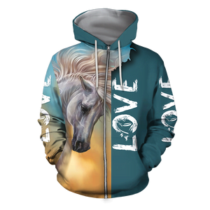 3D Arabian White Horse Shirt - Winter Set for Men and Women JJ16112-Apparel-NNK-Hoodie-S-Vibe Cosy™