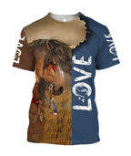 3D Akhal Teke Horse Shirt - Winter Set for Men and Women JJ1613-Apparel-NNK-T-Shirt-S-Vibe Cosy™
