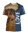 3D Akhal Teke Horse Shirt - Winter Set for Men and Women JJ1613-Apparel-NNK-T-Shirt-S-Vibe Cosy™