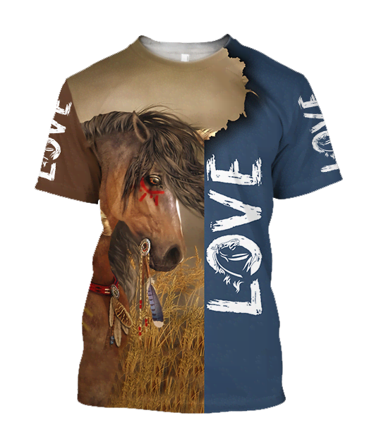 3D Akhal Teke Horse Shirt - Winter Set for Men and Women JJ1613-Apparel-NNK-T-Shirt-S-Vibe Cosy™